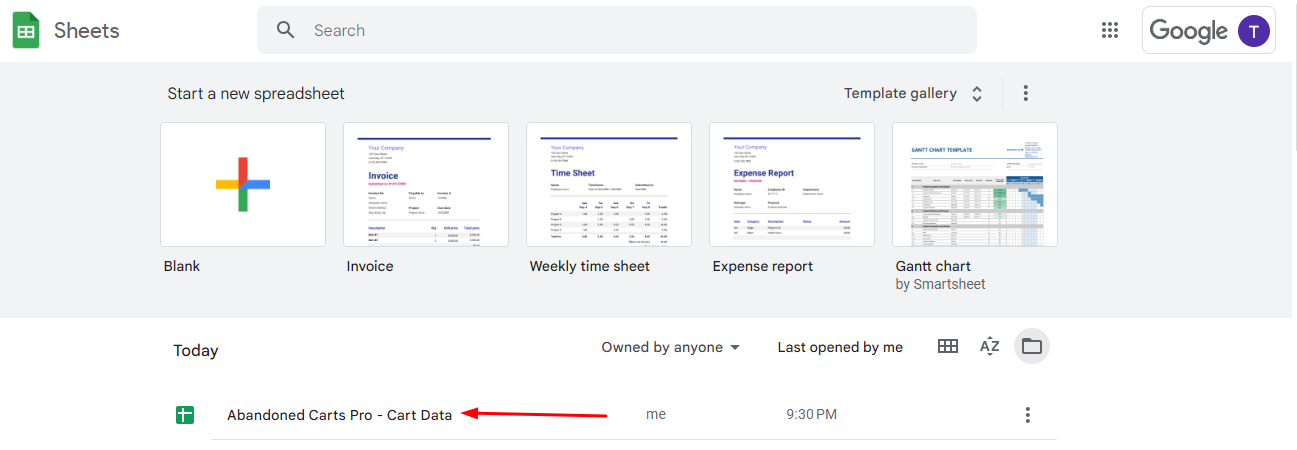 Integration with Google Sheets - Tyche Softwares Documentation