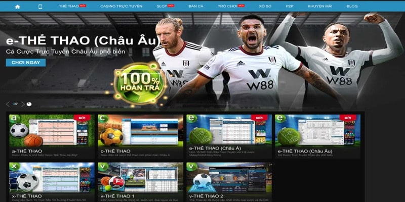 W88- Trang cá cược thể thao chất lượng đi đầu châu Á