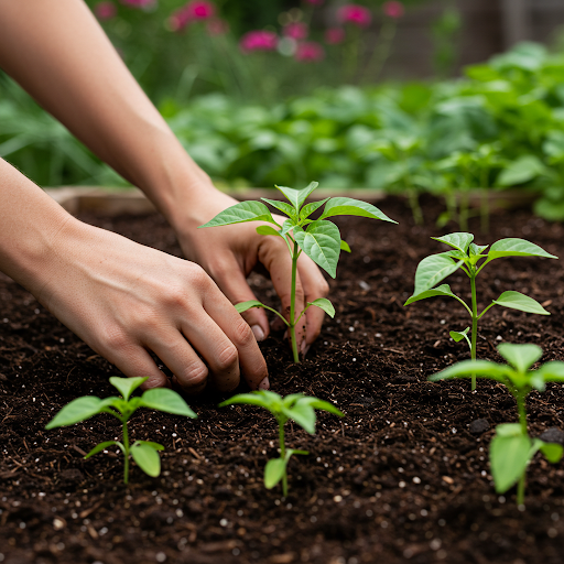 Transplanting Habanero Seedlings Outdoors