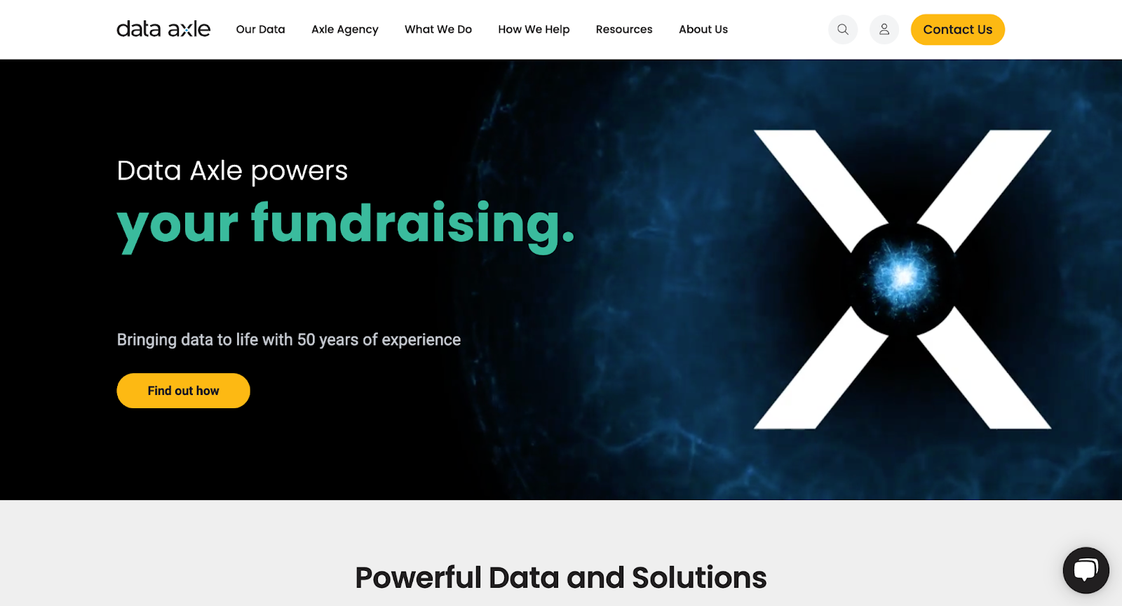 Data Axle Landing Page