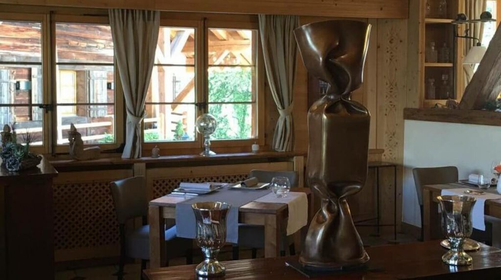 La Table d’Adrien restaurant in Verbier interior