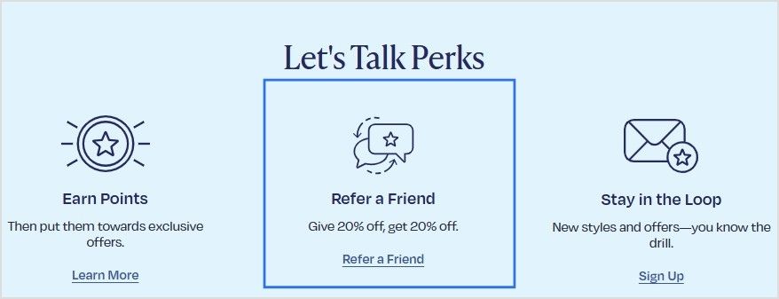 Toms referral program