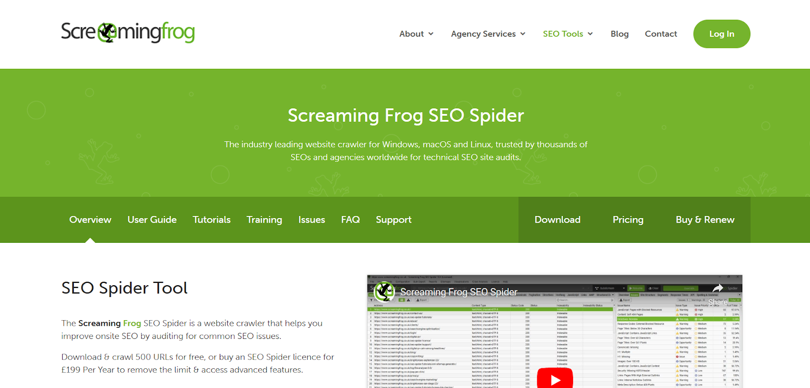 Screaming Frog SEO Spider