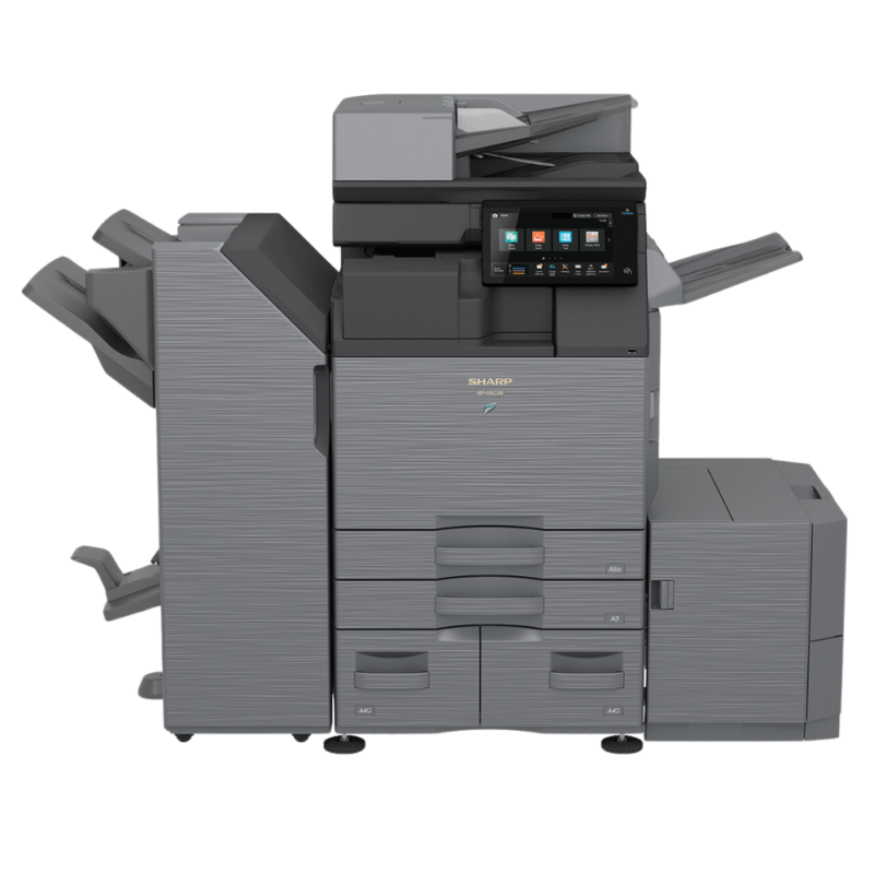 black exterior commercial copier