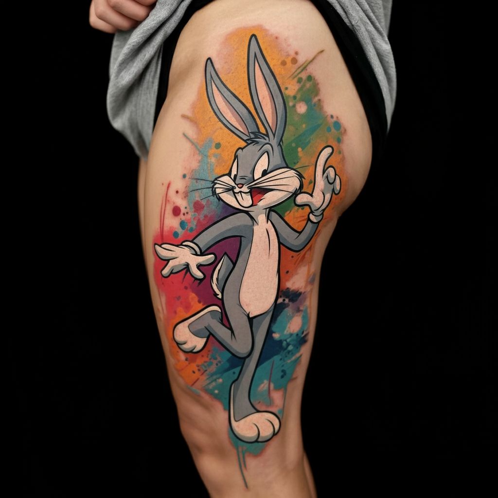 Bugs Bunny Tattoo Color