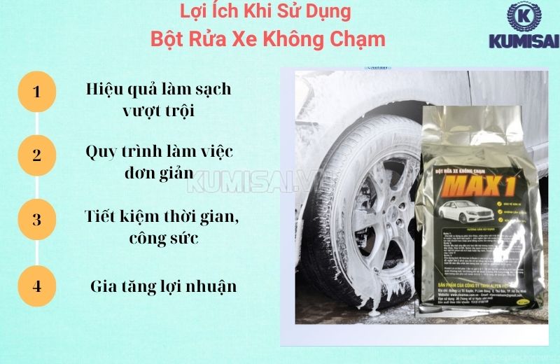 Bột rửa xe không chạm có tốt không?