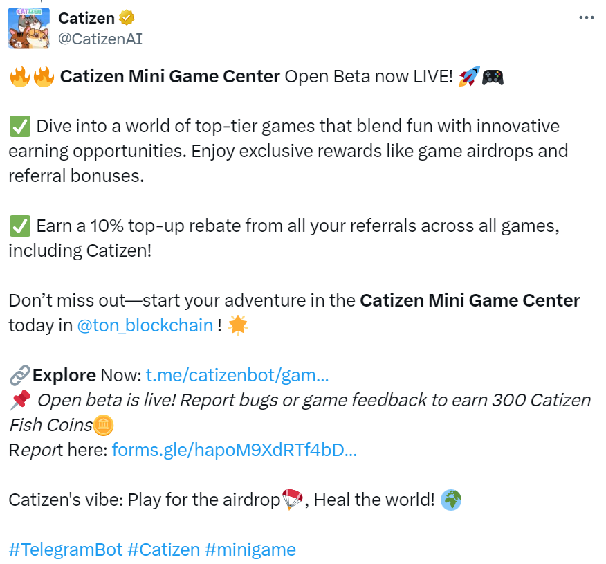 Catizen Game Center