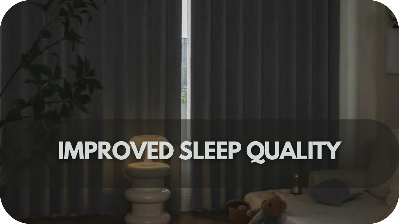 Better sleep with blackout curtains