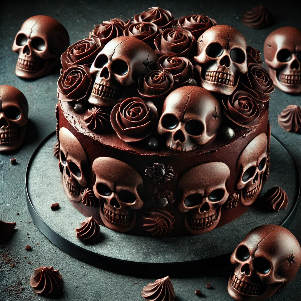 Scary Skull Cakes 