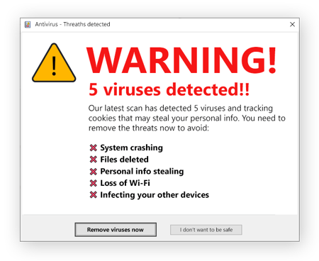 How to Spot a Fake Virus Warning and Avoid It