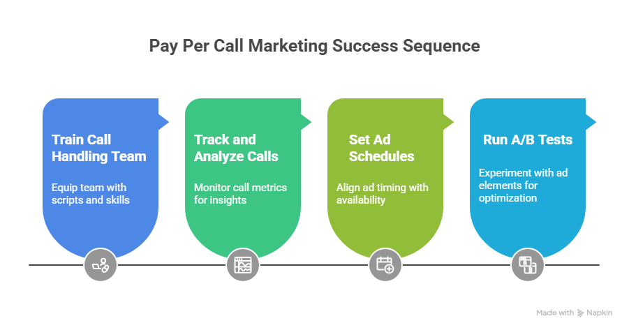 Pay per call marketing success sequence