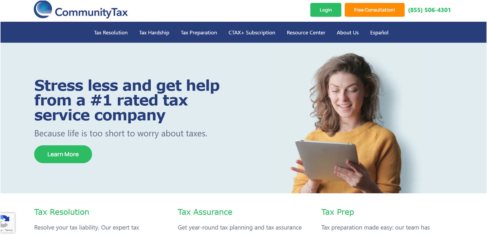 Community Tax Homepage