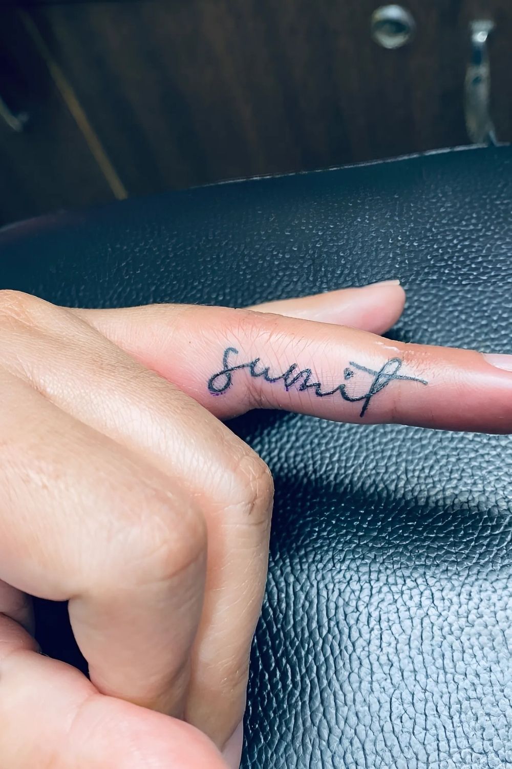 Finger Tattoos Boy Name