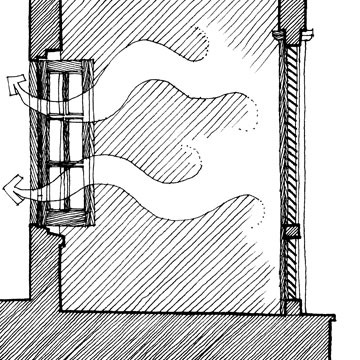 air intake in louvered verandah (porch) for SmartDwelling I