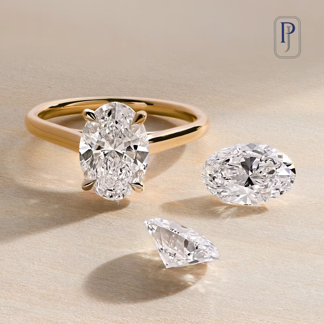 Lab-grown diamond ring made for a look to match with wedding moments.