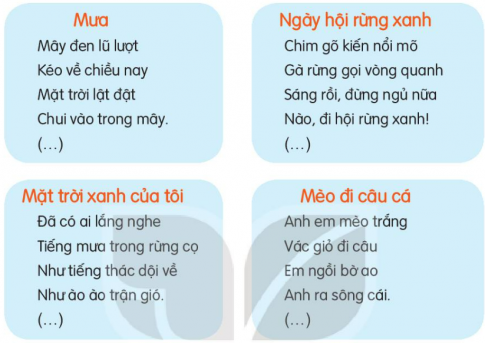 BÀI ÔN TẬP GIỮA HỌC KÌ 2 (P1)TIẾT 1 - 2Câu 1: Chọn và nêu nội dung của 3 bài trong số các bài dưới đây:Giải nhanh:Cóc kiện trời: Câu chuyện kể về sự quyết tâm, kiên trì trong cuộc đấu tranh mưu trí, gan dạ của Cóc và các loài vật khác nhằm chống lại việc Trời làm hạn hán. Lời kêu gọi toàn quốc tập thể dục: Bài viết đề cao vai trò, sự cần thiết của sức khoẻ, lợi ích của việc tập thể dục và lời kêu gọi toàn dân tập thể dục của chủ tịch Hồ Chí Minh.Tay trái tay phải: Câu chuyện kể về những trải nghiệm của tay phải khi phải làm tất cả các công việc một mình mà không có sự hỗ trợ của tay trái. Từ đó nhắn nhủ chúng ta: Mỗi người đều có vai trò và trách nhiệm riêng, ai cũng quan trọng, không ai là vô dụng. Câu 2: Đọc một trong những bài trên và trả lời câu hỏi.Giải nhanh: Đọc bài  Cóc kiện trời