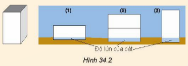 BÀI 34 KHỐI LƯỢNG RIÊNG. ÁP SUẤT CHẤT LỎNGI. Khối lượng riêngCâu 1:Tại sao khối lượng riêng của một chất lại hụ thuộc vào nhiệt độ ?Giải nhanh:Khối lượng riêng được tính bằng thương số giữa khối lượng và thể tích.Khối lượng luôn không thay đổi.Thể tích tăng (giảm) khi nhiệt độ tăng (giảm).Do đó, khối lượng riêng của một chất phụ thuộc vào nhiệt độ.Câu 2: Một hợp kim đồng và bạc có khối lượng riêng là 10,3g/cm3. Tính khối lượng của bạc và đồng có trong 100g hợ kim. Biết khối lượng riêng của đồng là 8,9 g/cm3 , của bạc là 10,4 g/cm3Giải nhanh:Gọi m1,v1,D1 lần lượt là khối lượng, thể tích, khối lượng riêng của bạcGọi m2,v2,D2 lần lượt là khối lượng, thể tích, khối lượng riêng của đồngTa có : m1+m2 = 10.3 (1)v1+v2 = 1 => m1/D1+m2/D2 = 1 =>m1/10,4+m2/8,9 =1 (2)Từ (1) => m1 = 10.3-m2Thay vào (2) ta suy ra : 91,67 - 8,9m2 + 10,4 m2= 92,56 => 1,5 m2=0,89 => m2=0,59 => m1= 9,71Như vậy trong 10,3g hỗn hợ thì có 0,89g đồng và 9,71g bạc. => Trong 100g hỗn hợ sẽ có 5,73g đồng và 94,27g bạcII. Áp lực và áp suấtCâu 1: Hãy dựa vào hình 34.2 hãy cho biết độ lớn của áp lực phụ thuộc vào những yếu tố nào và phụ thuộc như thế nàoGiải nhanh:Độ lớn của áp lực phụ thuộc vào khối lượng của vật và diện tích bề mặt tiếp xúc.Câu 2: Trong hình 34.3, lực nào sau đây là lực đàn hồi , lực ma sát, áp lựca. Lực của chân em bé tác dụng lên sàn nhàb. Lực của tay em bé kéo hộ đồ chơic. Lực của hô đồ chơi tác dụng lên sàn nhàGiải nhanh:a) Chân em bé tác dụng lên sàn nhà một lực là áp lực.b) Tay em bé kéo hộp đồ chơi làm dây căng ra xuất hiện lực đàn hồi.c) Hộp đồ chơi có bánh xe đang lăn trên sàn nhà xuất hiện lực ma sát giữa bề mặt tiếp xúc của bánh xe và sàn nhà.Câu 3: Chứng minh rằng áp lực của cuốn sách tác dụng lên mặt bàn nằm nghiêng một góc α có độ lớn làGiải nhanhThành phần  ép lên mặt phẳng nghiêng theo phương vuông góc nên mặt phẳng nghiêng nên đóng vai trò là áp lực.P1 = P.cosα mà F= P1 => F= P.cosα Câu 4: Tại sao xe tặng năng hơn ô tô nhiều lần lại có thể chạy trên đất bùn ( hình 34.5a ) còn ô tô thì bị lún bánh và sa lầy trên chính quãng đường này ( hình 34.5b)Giải nhanh:Vì xe tăng dùng xích có bản rộng ( diện tích bị ép lớn ) nên áp suất gây ra bởi trọng lượng của xe tăng là nhỏ .Còn ô tô chạy bằng bánh, diện tích bị lớn nên á suất gây ra bởi trọng lượng của ô tô là lớn hơnCâu 5: Trong hai chiếc xẻng được vẽ ở hình 34.6, xẻng nào dùng để xén đất tốt hơn, xẻng nào dùng để xúc đất tốt hơn? Tại sao?Giải nhanh: Xẻng trong hình 34.6b dùng để xén đất tốt hơn vì :  có mũi nhọn, diện tích bị ép nhỏ nên gây ra áp suất lớn lên đất, dễ đi sâu được vào đất hơn do đó sẽ dễ xén đất hơn.Xẻng trong hình 34.6aXẻng trong hình 34.6a dùng để xúc đất tốt hơn vì : có mũi vuông nên phần diện tích bề mặt lớn hơn, do đó mỗi lần xúc sẽ xúc được nhiều đất hơn.  Câu 6: Một người nặng 50kg đứng trên mặt đất nằm ngang. Biết diện tích tiế xúc của bạn chân với đất là 0,015 m2. Tính áp suất người đó tác dụng lên mặt đất khi :a. Đứng cả hai chânb. Đứng một chânGiải nhanh:a. Khi đứng một chân thì ấ suất người đó lên mặt đất là 50.9,80,015 = 32 667,67(N/m2)b. Khi đứng hai chân thì: 50.9,80,015.2=16 333,34 (N/m2) BÀI 34 KHỐI LƯỢNG RIÊNG. ÁP SUẤT CHẤT LỎNG