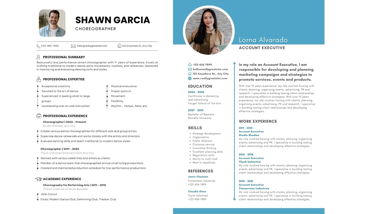 Resume Design - application
