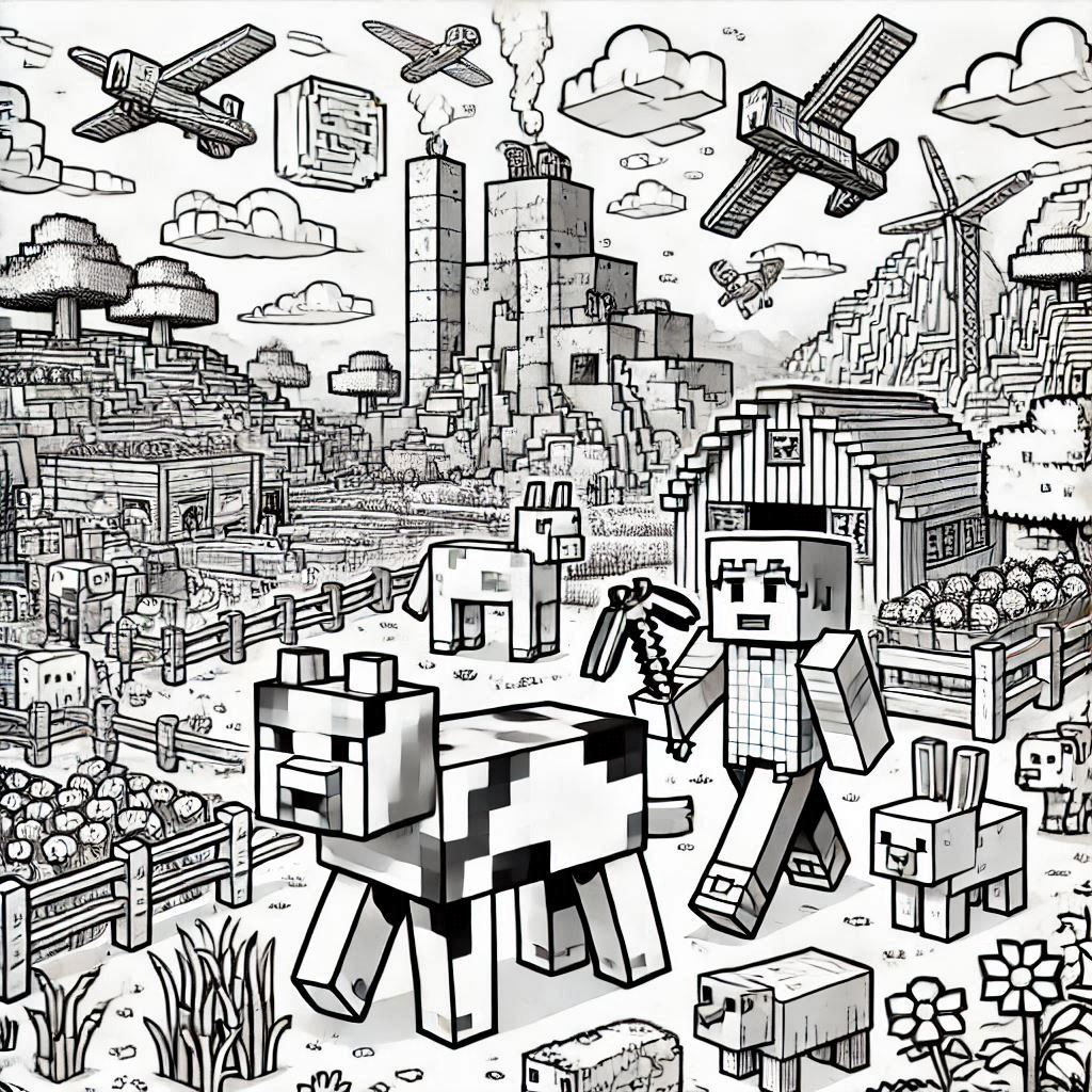 Minecraft para colorir