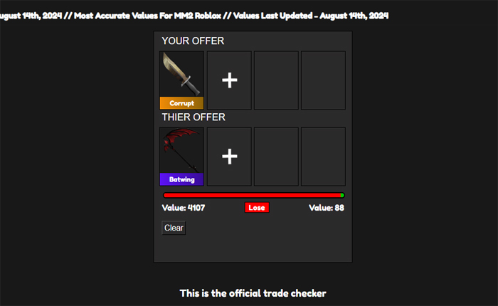 MM2 Trade Checker 