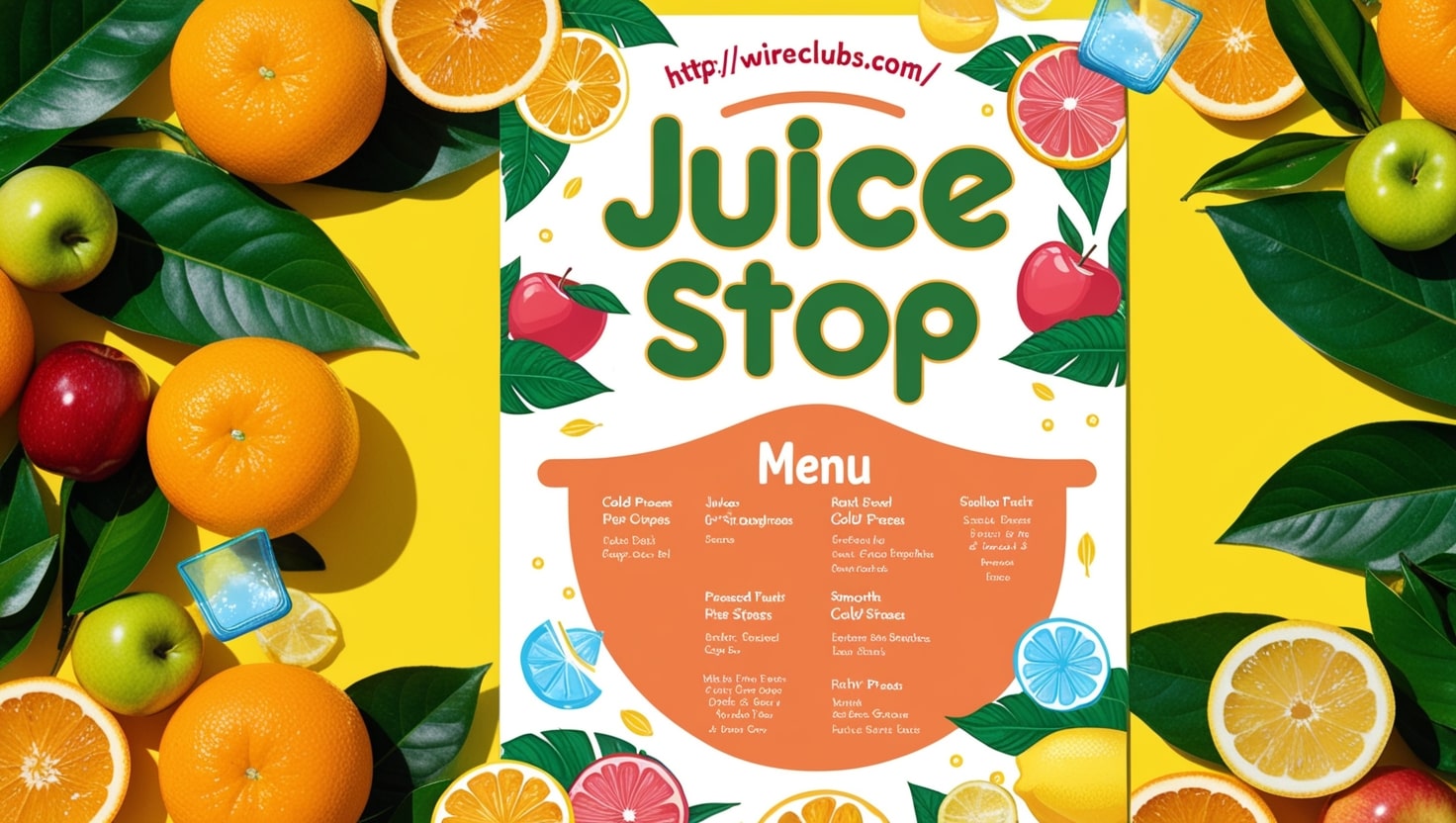 juice stop menu