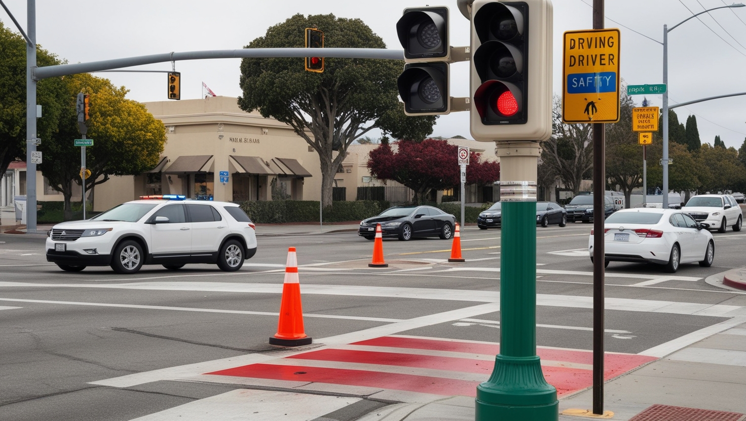 Rowland St S Barranca Ave Red Light Camera