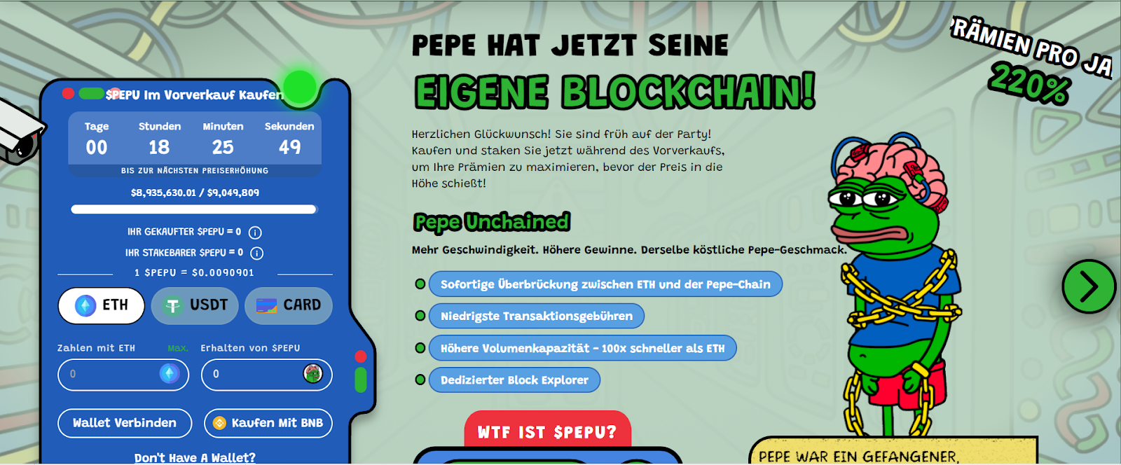 Pepe Unchained ICO 