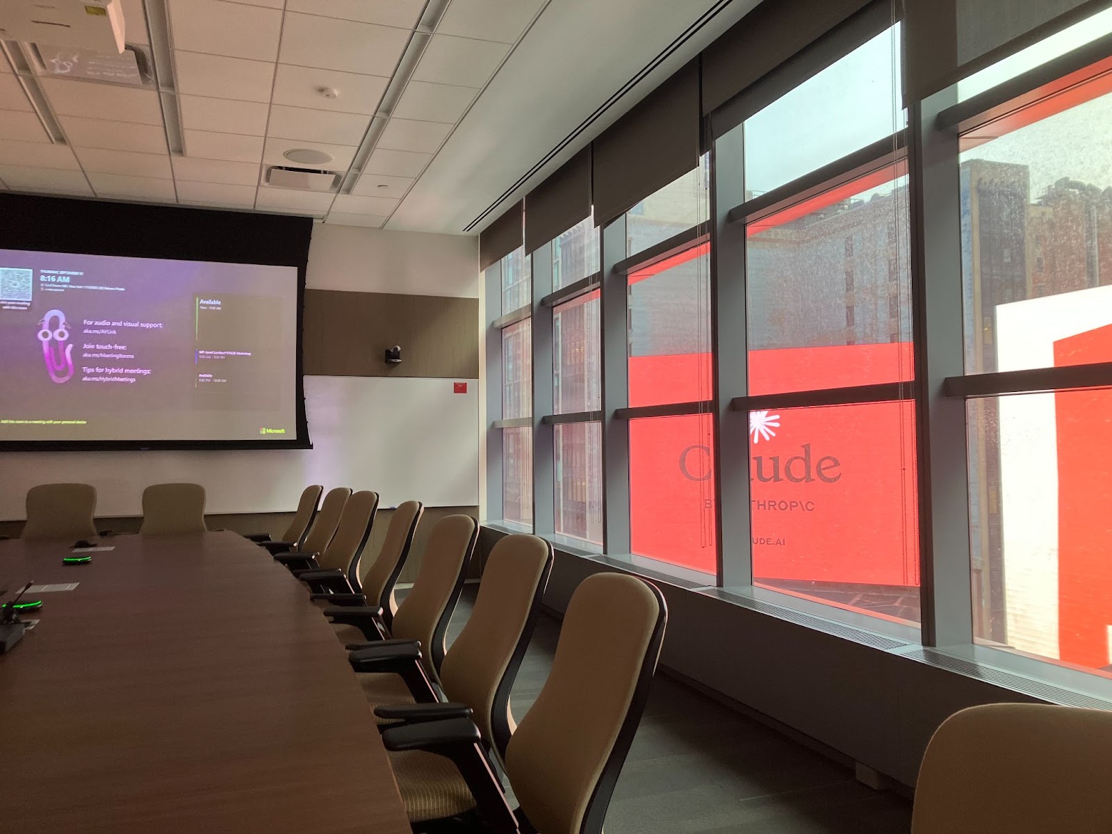 Empty conference room