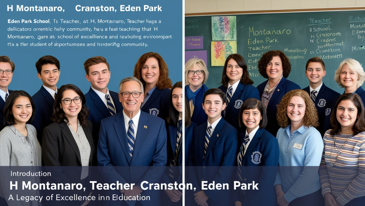 H Montanaro Teacher Cranston Eden Park