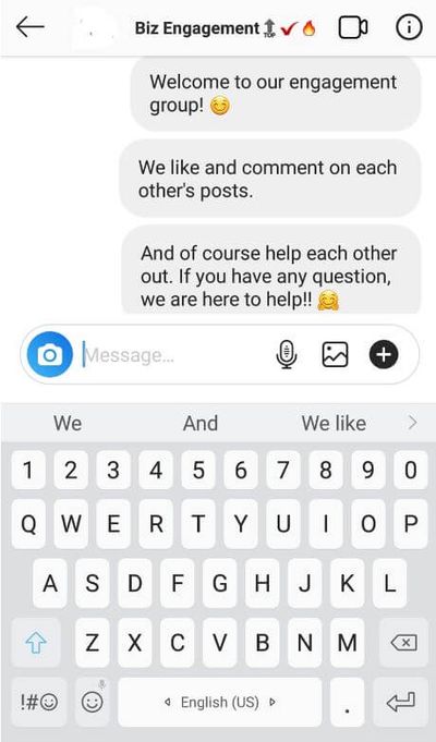 Engagement Group Instagram