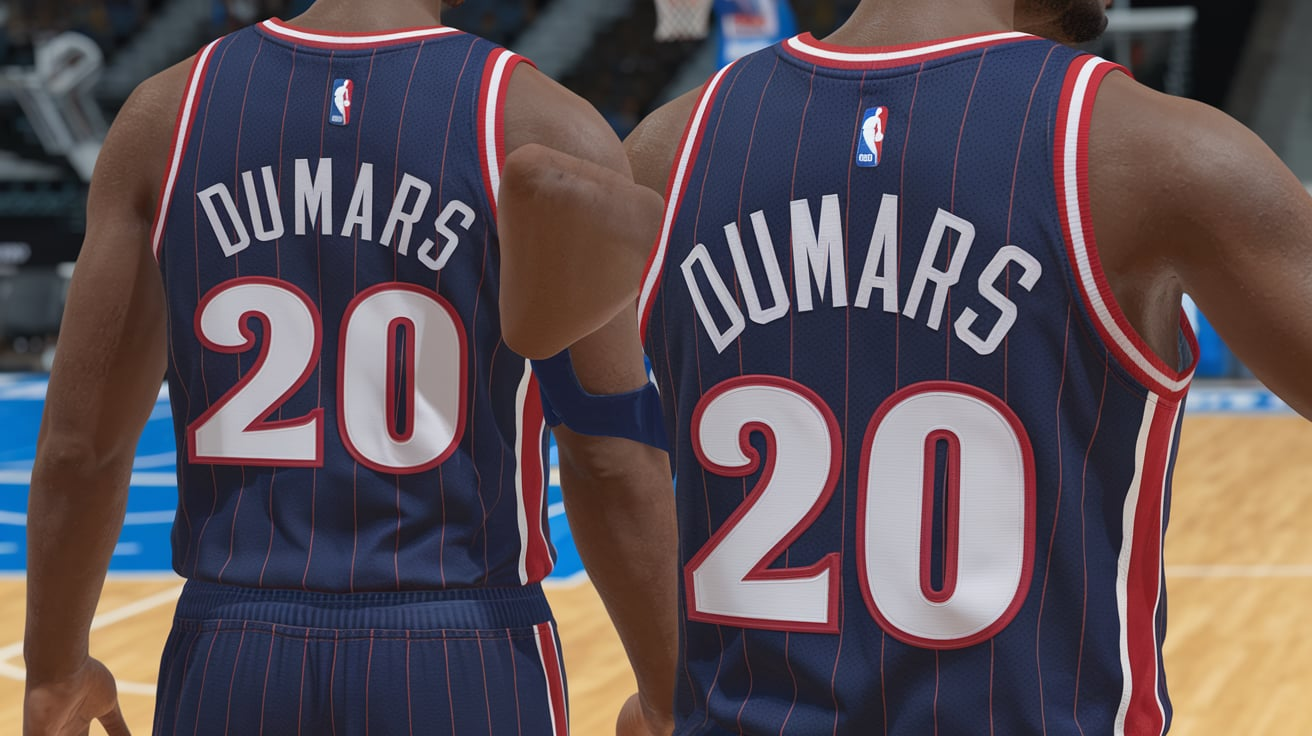 Motown Pistons jersey NBA 2K