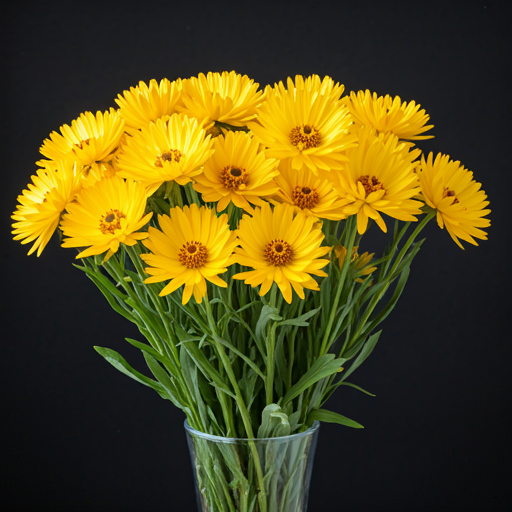 Blooming and Harvesting Sweet Sultan Yellow Flowers