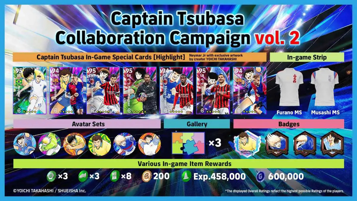 eFootball 2025 x Captain Tsubasa Vol. 2: New Epic Cards, Events & Rewards