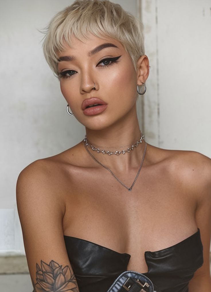 blonde modern pixie 