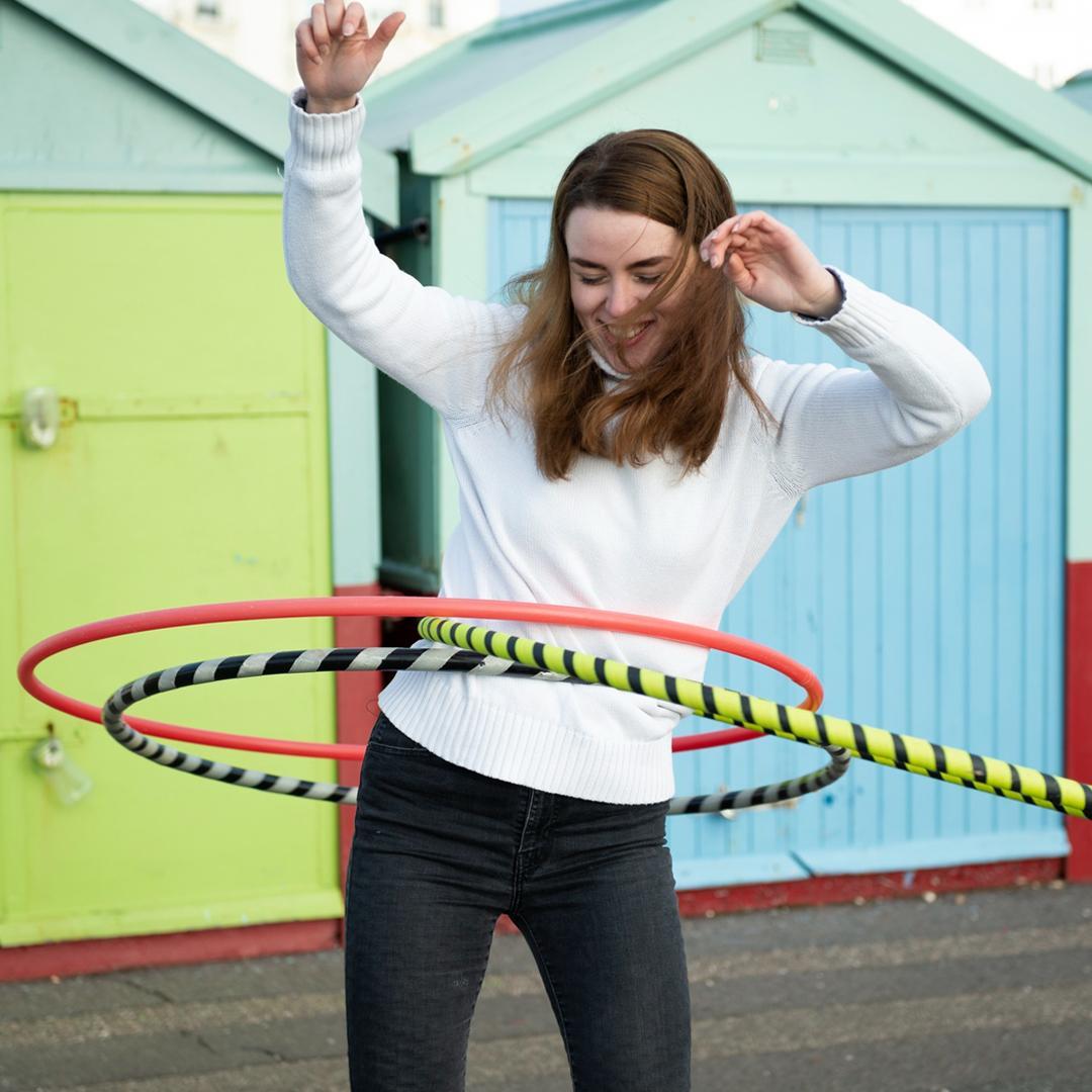 Women Doing Hula Hoop - Garden Trampoline - supertramp.co.uk