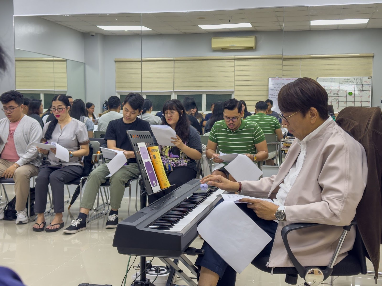 UST Singers rehearsal