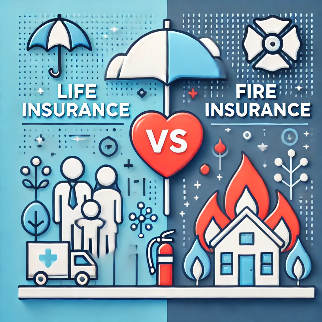 Life Insurance and Fire Insurance
