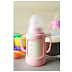 KIDS PINK GLASS FEEDING BOTTLE