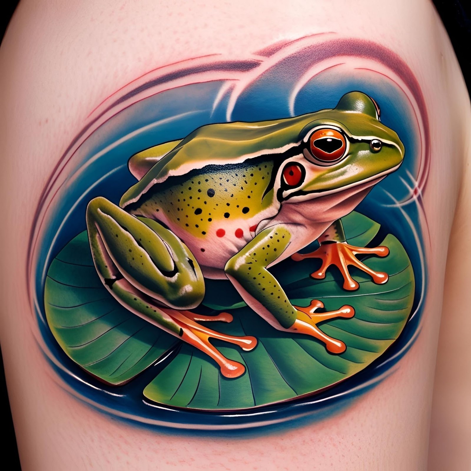 Japanese Frog Tattoo