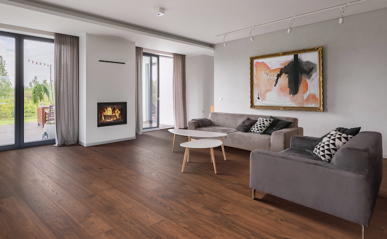 A home with laminate flooring