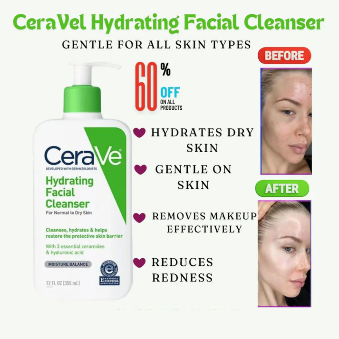 CeraVe bottle on a bathroom counter