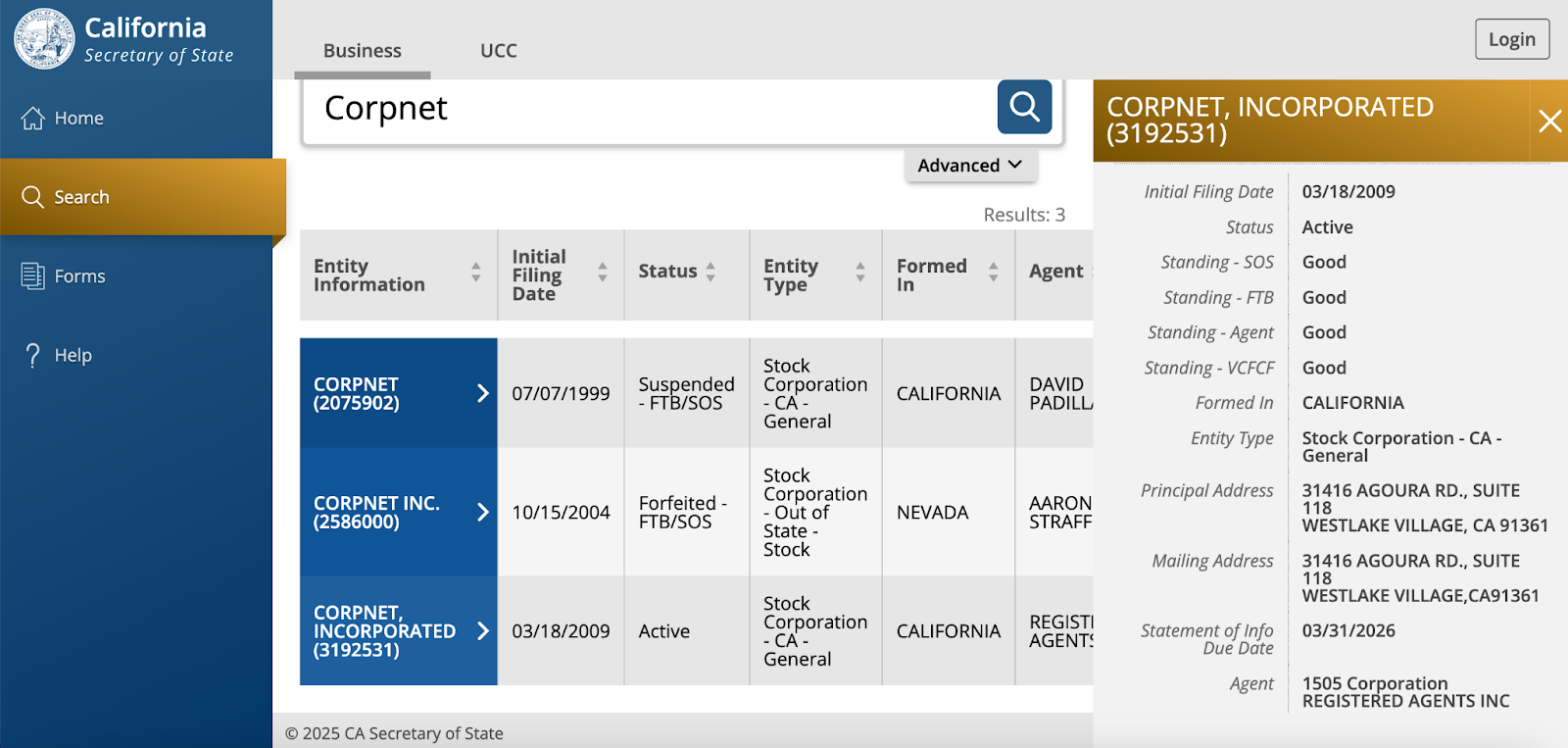 Who owns CorpNet?

