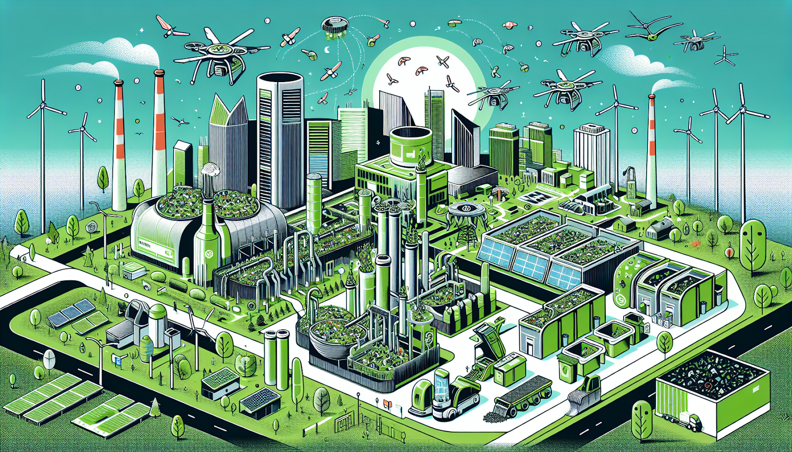 Illustration of future waste management projects in Baltimore