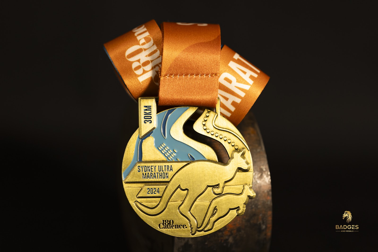 Custom Sydney Ultra Marathon medal.