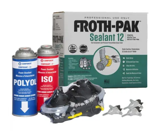 An image of FSI’s FROTH-PAK Two-Component Spray Foam Kit. 
