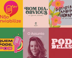 Imagem de Exemplos de capas de podcasts bemsucedidas