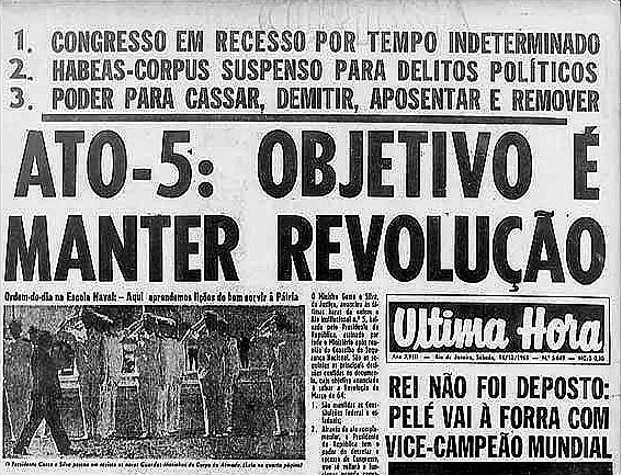 Jornal ltima Hora noticia AI-5