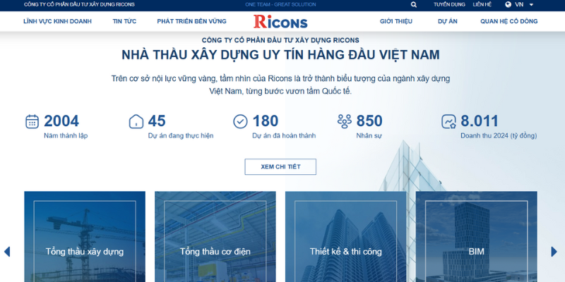 Top 16 Mẫu Thiết Kế Website Xây Dựng Đẹp Mắt Mà Bạn Không Thể Bỏ Lỡ - 16