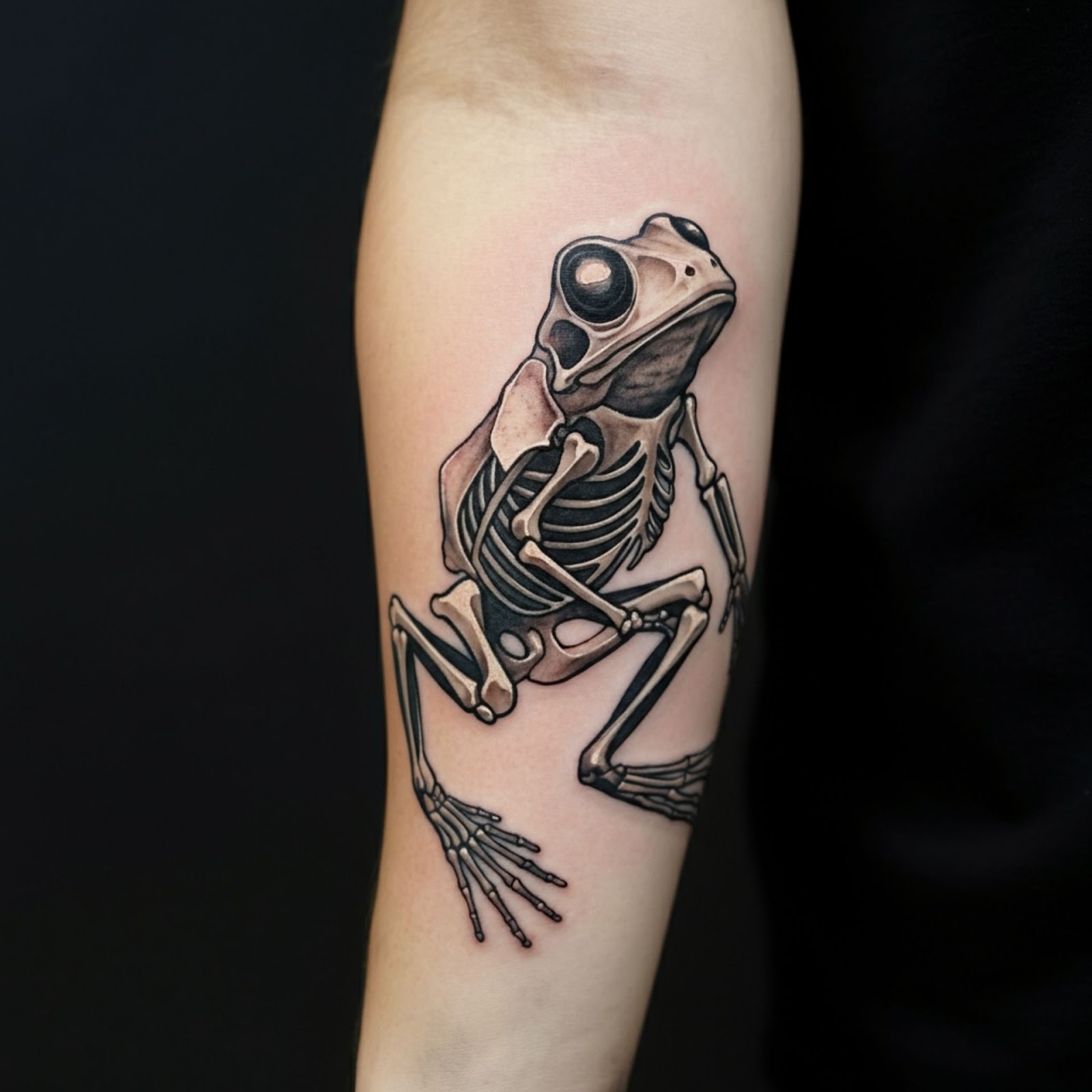 Frog Skeleton Tattoo