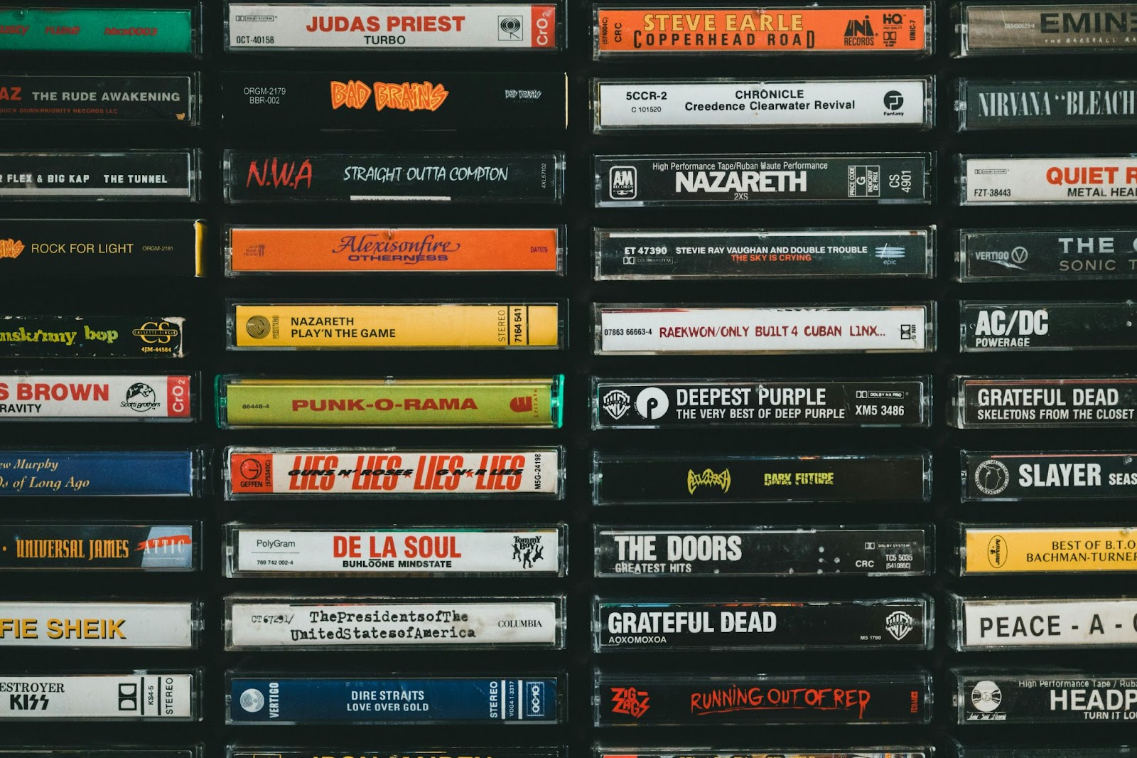 Retro Cassette Records in Stacks.
